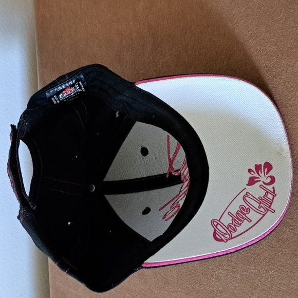 Dodge Girl Pink Embroidered Hat Circa 1947 adjustable cap. - Picture 5 of 6